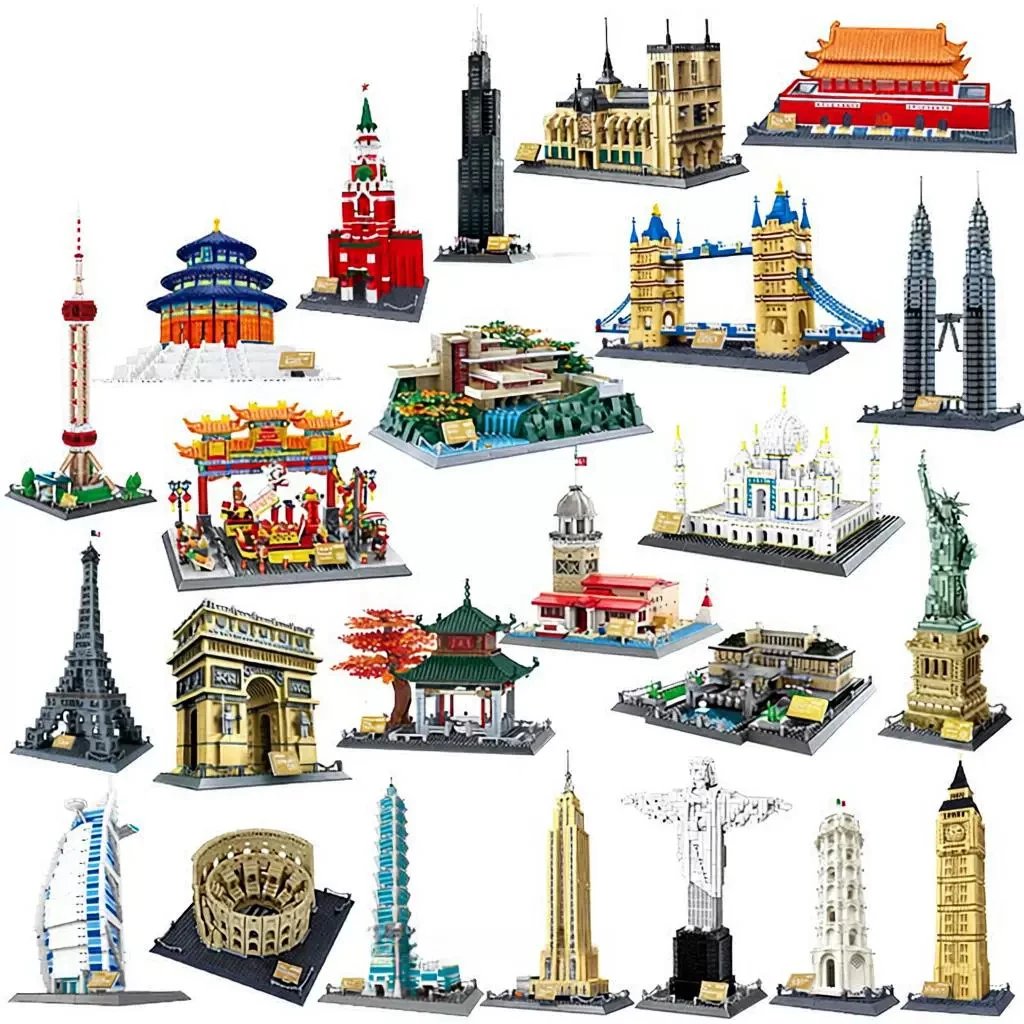 World Famous Landmarks Micro Building Blocks Set [40 styles]