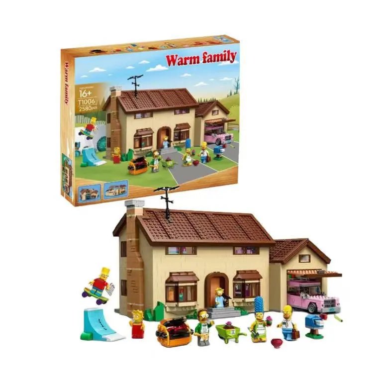 Warm Family T1006 Simpsons House Building Set