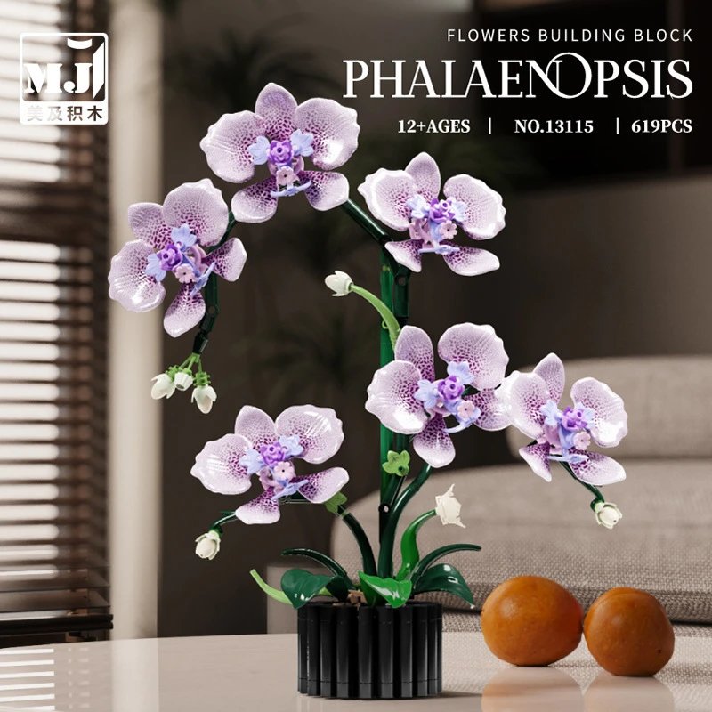 M.J Phalaenopsis Flowers Building Block [6 styles]