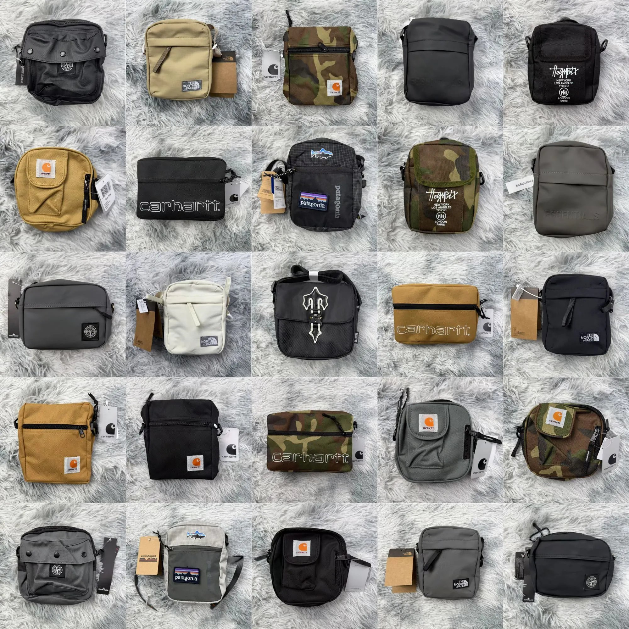 Carhartt WIP, The North Face, Patagonia, Stone Island, Helly Hansen, Essentials Crossbody Bags [1 style]