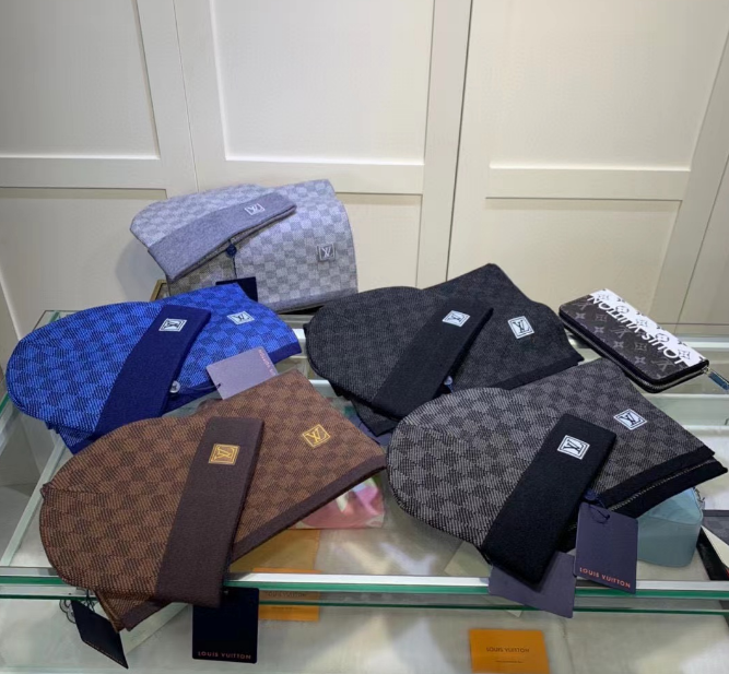 Louis Vuitton Damier Monogram Beanie Hats [5 styles]