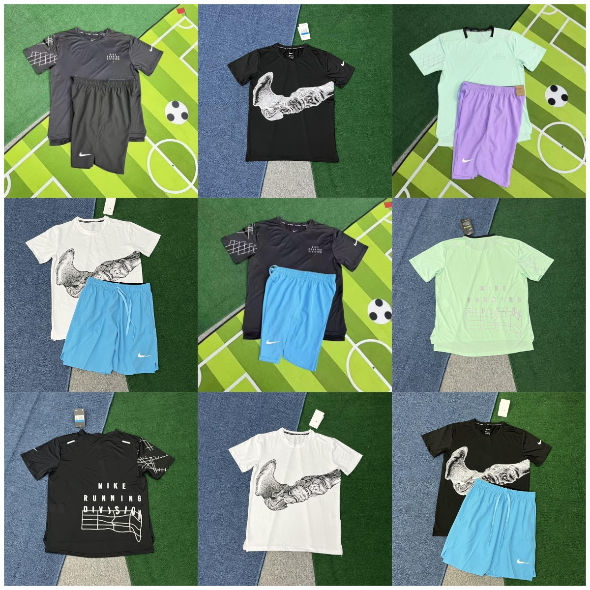 Nike Running Division T-Shirt/Shorts Set [35 styles]