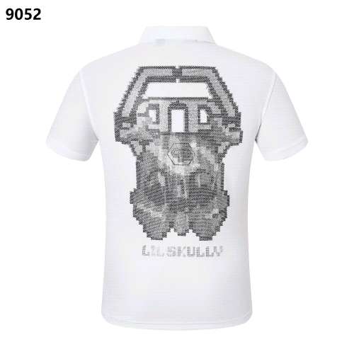 LIL SKULLY Pixel Skull Graphic Polo Shirt [40 styles]