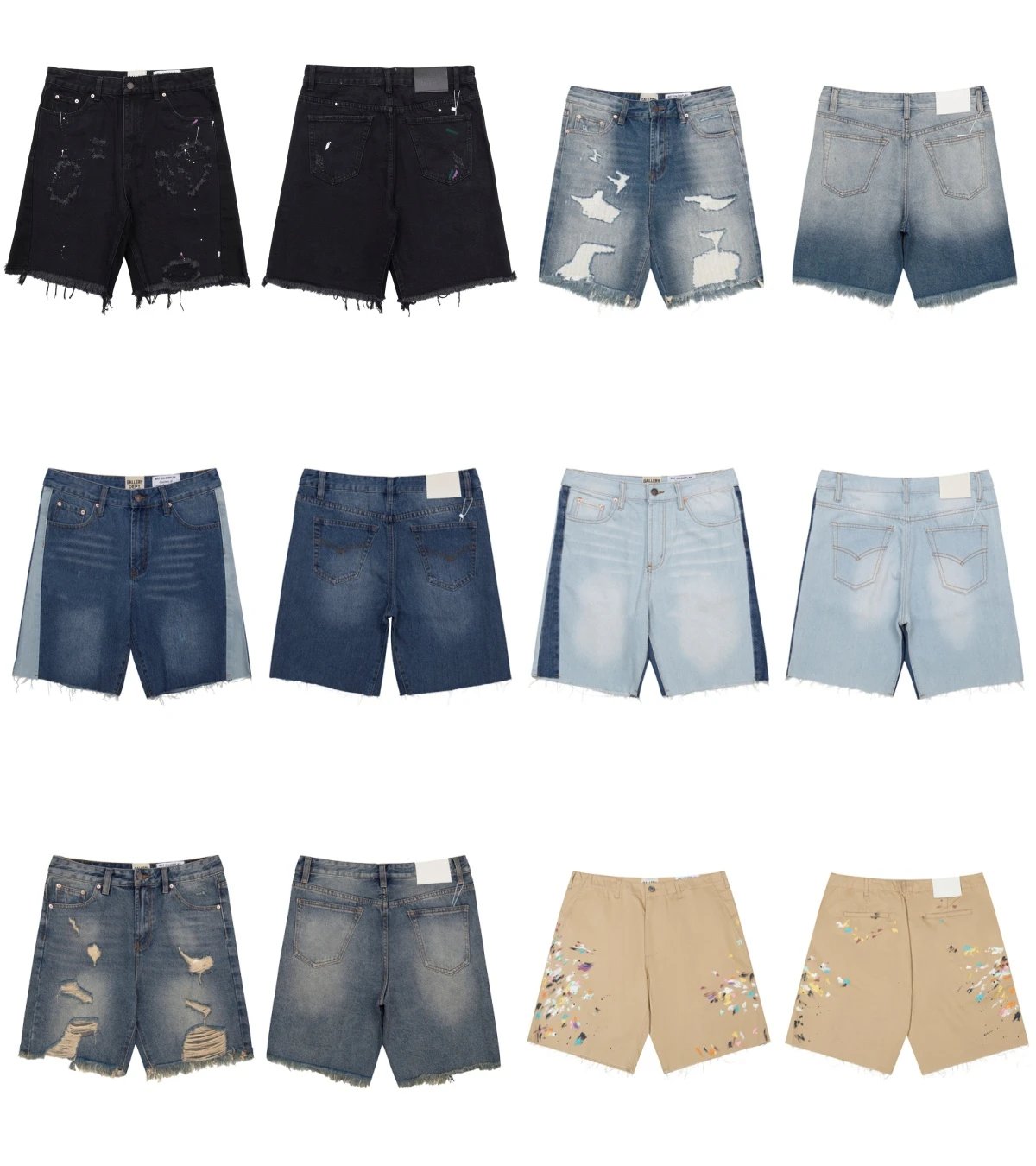 Gallery Dept. Denim & Paint-Splatter Shorts [6 styles]