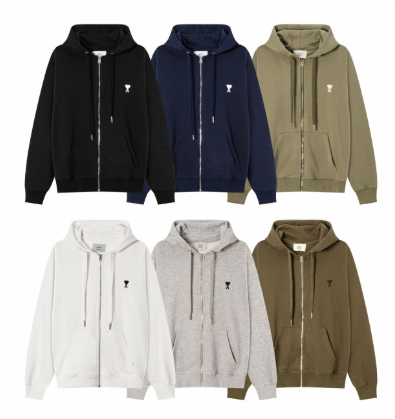 Minimalist Logo Zip-Up Hoodie [6 styles]