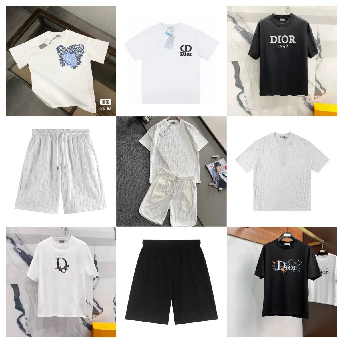 Dior Oblique T-Shirt/Shorts [40 styles]