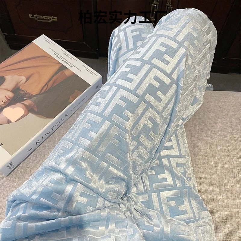 Fendi FF Monogram Velvet Lounge Pants [4 styles]