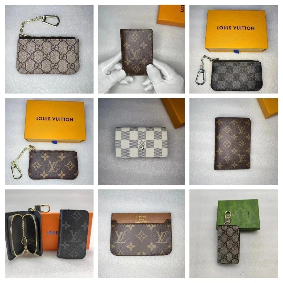 Louis Vuitton Monogram & GG Supreme Key Pouches/Card Holders [40 styles]